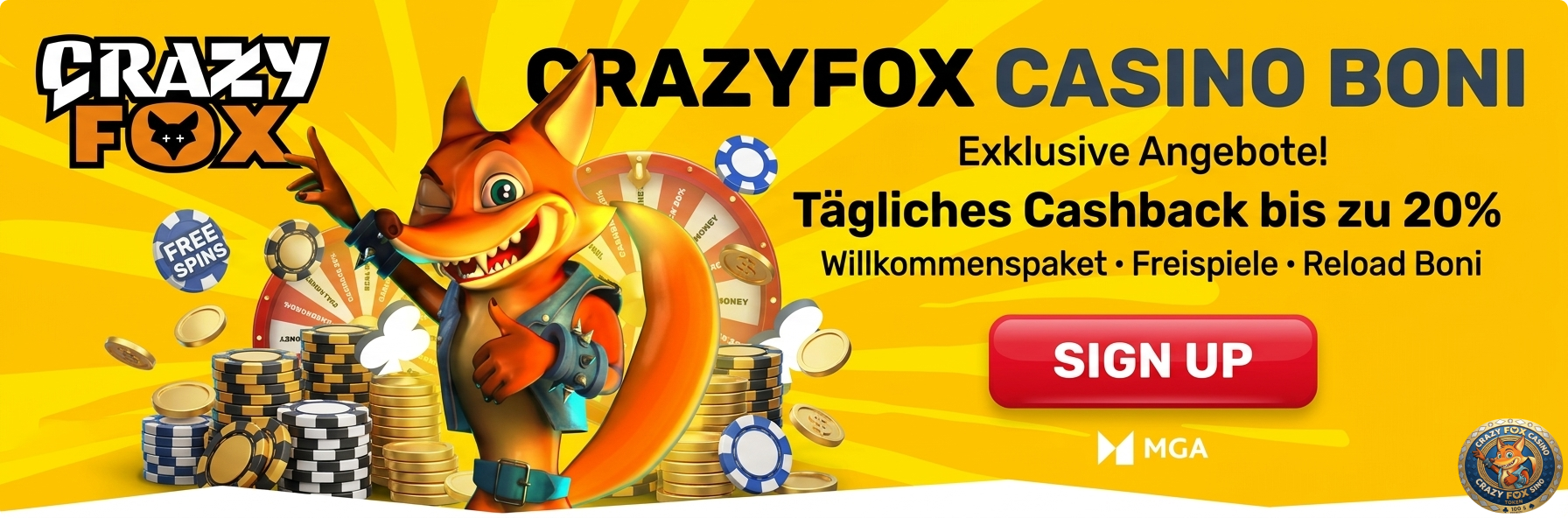Crazyfox Casino Boni